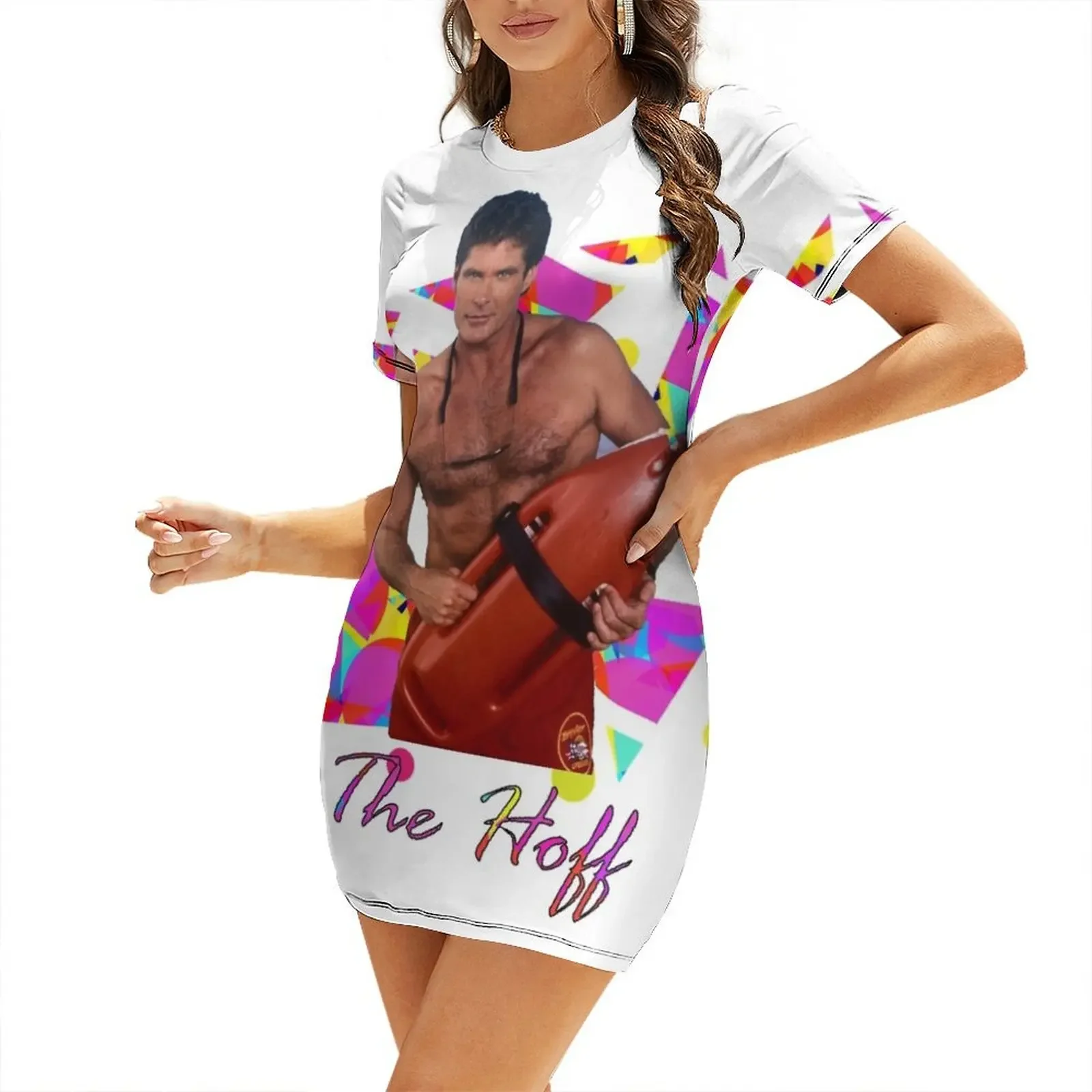 

The Hoff Short-Sleeved Dress dress korean style summer dresses Cocktail of dresses women's evening dresses 2025 Dress