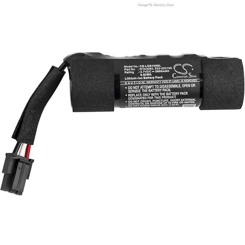 Cameron Sino 3.7V 2600mAh/3400mAh Speaker Battery 533-000105, NTA3083 for Logitech S-0012, UE Boom +TOOL