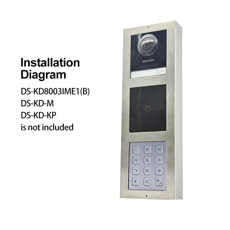 Модуль поверхностного монтажа Hikvision 3, кронштейны модульной дверной станции DS-KD-ACW3/S, подходит для DS-KD8003-IME1 DS-KD-M DS-KD-KP