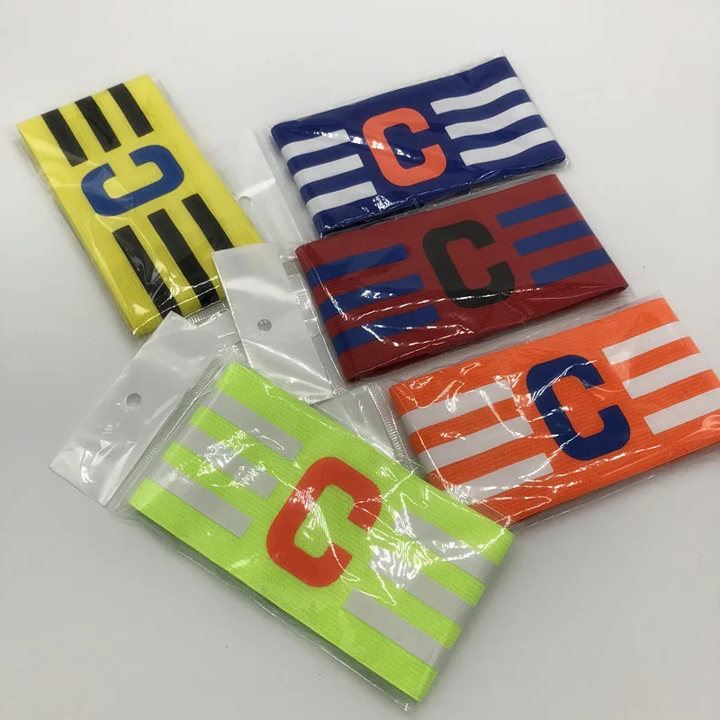 1 Stuks Professionele Voetbal Armband Nylon Verstelbare Voetbal Arm Band Voetbal Captain Armband Groep Armband