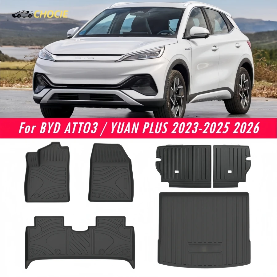 Car Floor Mats for BYD ATTO3 2023-2025 2026 YUAN PLUS Lhd Rhd Car…
