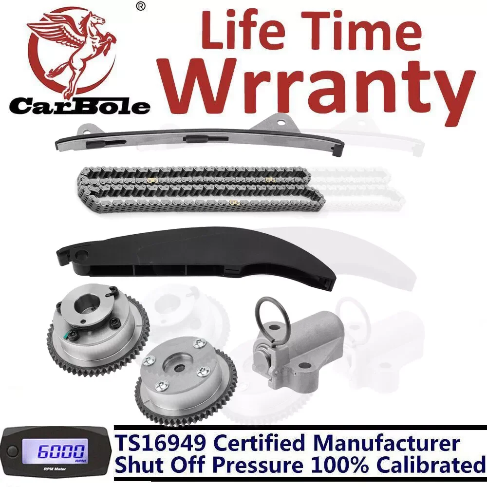 Carbole Timing Chain Kit For 2012-2013 Kia Soul 2.0L 1999Cc 122Cu L4 Exhaust Intake Gear