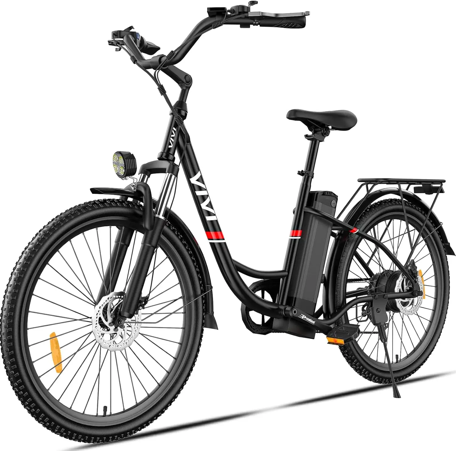 

26'' Electric Bike for Adults, 500W Ebike with 48V Removable Battery, Electric Commuter Cruiser Bike 20MPH & 50 Mile City