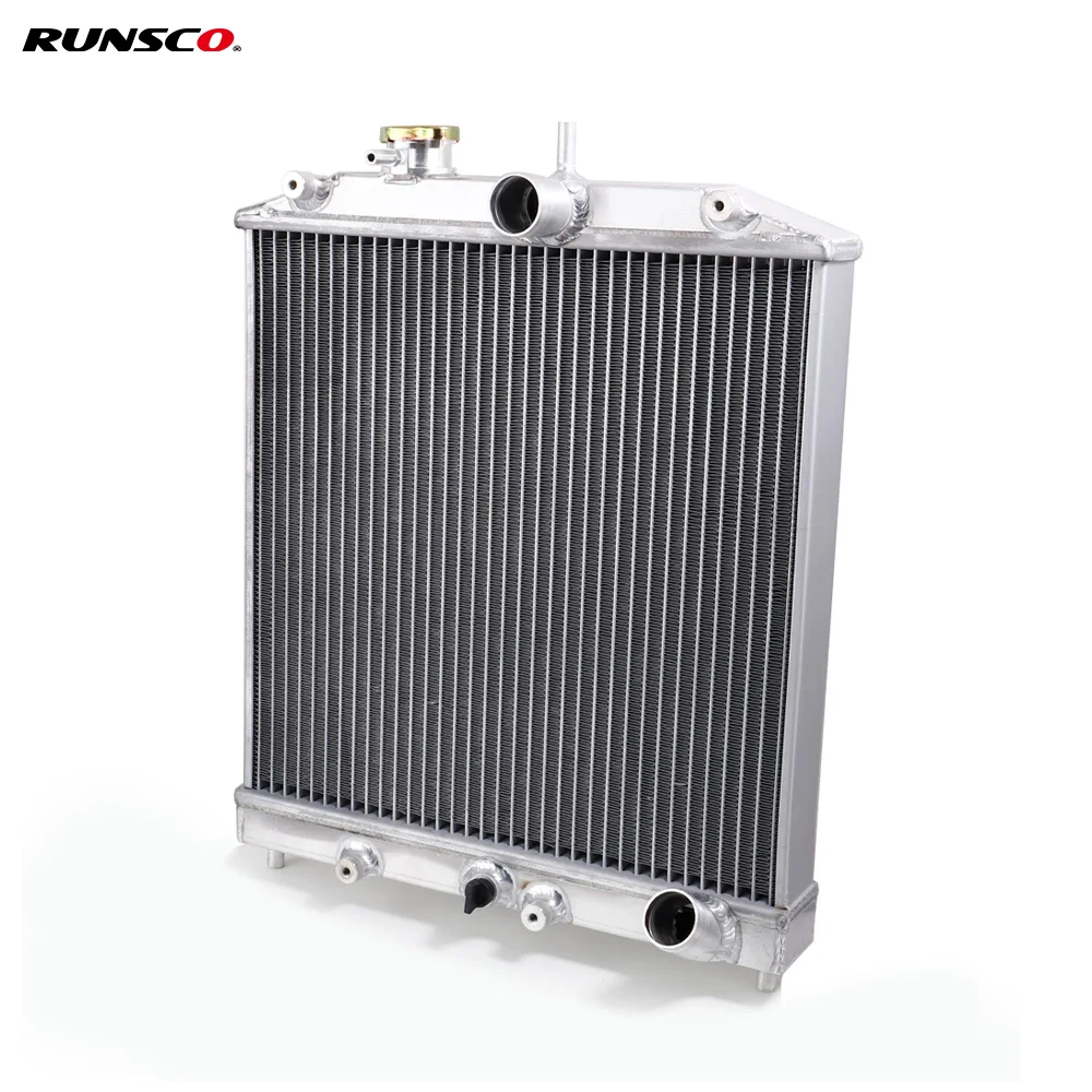 Car Auto Radiator 2 Row 42MM for Honda Civic Del Sol 92-00 MT/AT EG/EK Inlet/Outlet 32mm T-6061 Aluminum 