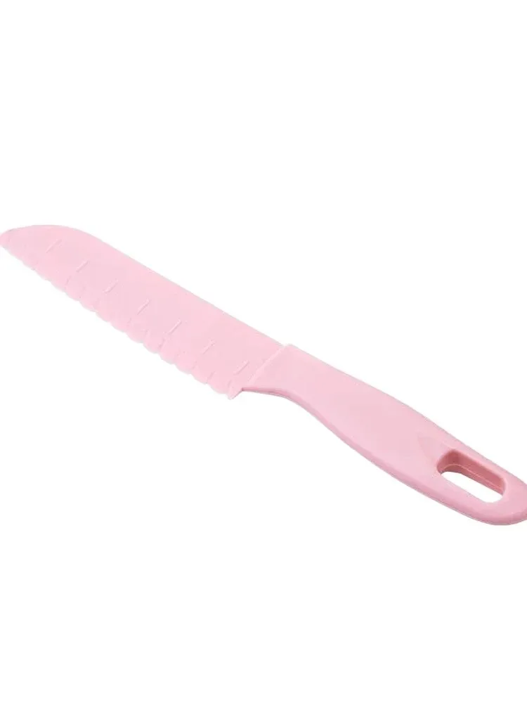 أطفال سكين البلاستيك الفاكهة سن المنشار القاطع آمنة المطبخ الشيف الخبز الخس طفل الطبخ السكاكين سكين الأطفال للأطفال #6