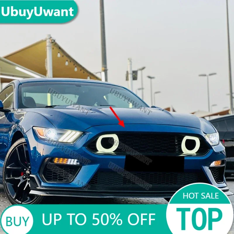 2018-2023 для Ford Mustang S550 светодиодный стиль Mach1, передние гоночные решетки Kindey, чехол, аксессуары, комплект кузова