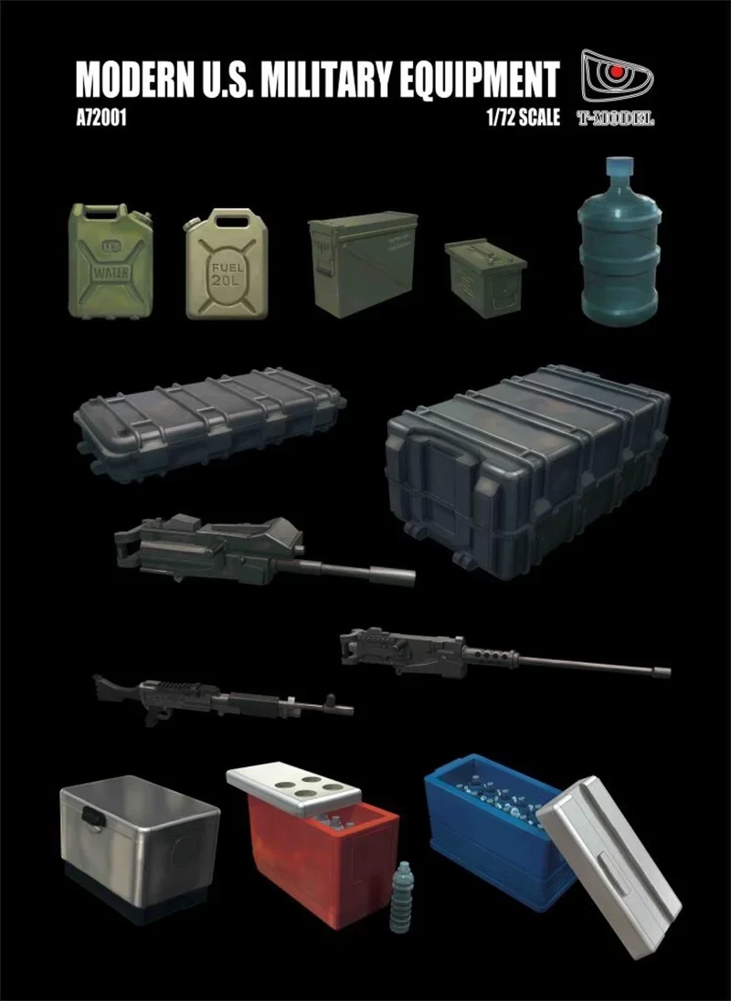 T-Model A72001 1/72 Kit de modelo de equipamento militar dos EUA montado