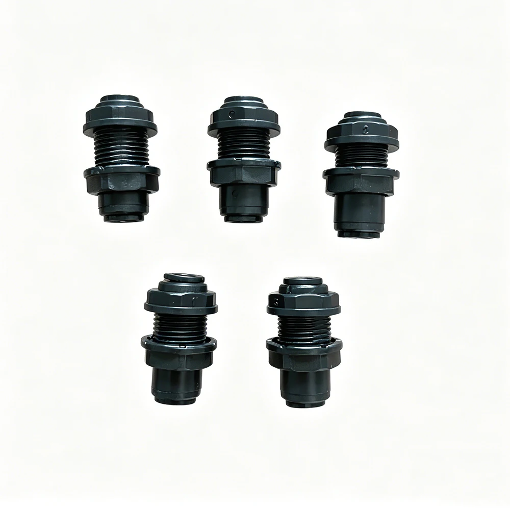 5pcs 1/4 Inch Quick Connect Bulkhead Union RO Water Filter Reverse Osmosis Fitting Aquarium