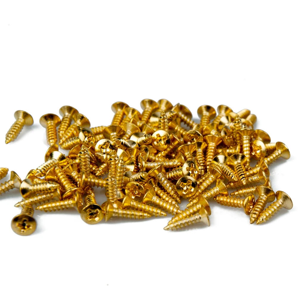 Mugig 1000PCS Guitar Pickguard Screws 11mm* 6mm For Pickguard Back Plate Mount DIY