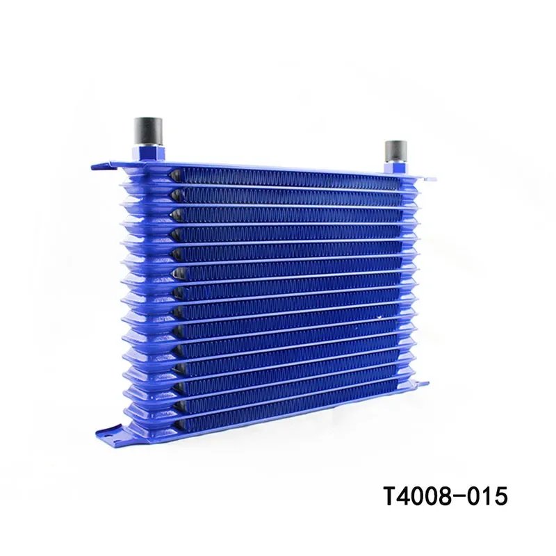 Blue Oil Cooler Automotive Oil Cooler Modified Oil Cooling 15 Row Modified Oil Radiator