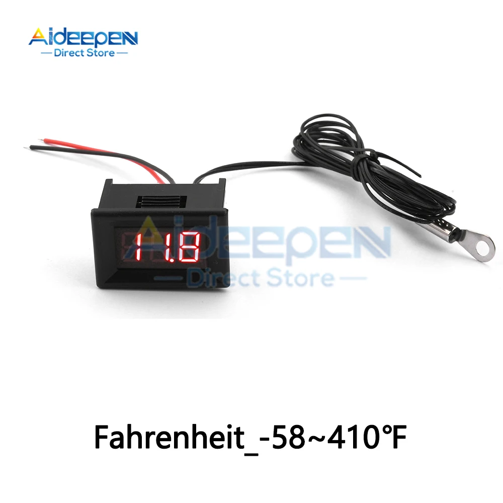 DC 4-28V Digital Temperature Sensor Meter Thermometer Hygrometer Gauge Digital Temperature Control With NTC 3950 100K Sensor
