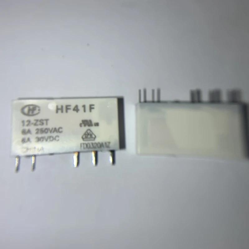 5PCS-20PCS HF41F-12-ZST ZIP5 Power relay 12VDC 6A single set switch type (1C) for industrial control and household appliances