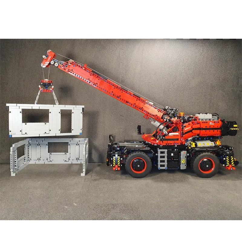 

MOC-68437RC Сборка крана грубого теря Строительные блоки Модель3596 Строительные блоки Zero MOC Креативные детские строительные блоки на день рождения