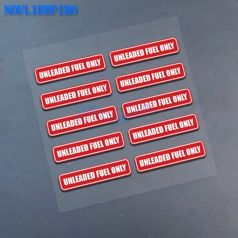 10pcs Hot Sale Unleaded Fuel Only Sticker Decal Label Garage Vehicle Waterproof Tank Vinyl Car Sticker Auto Parts Decoration