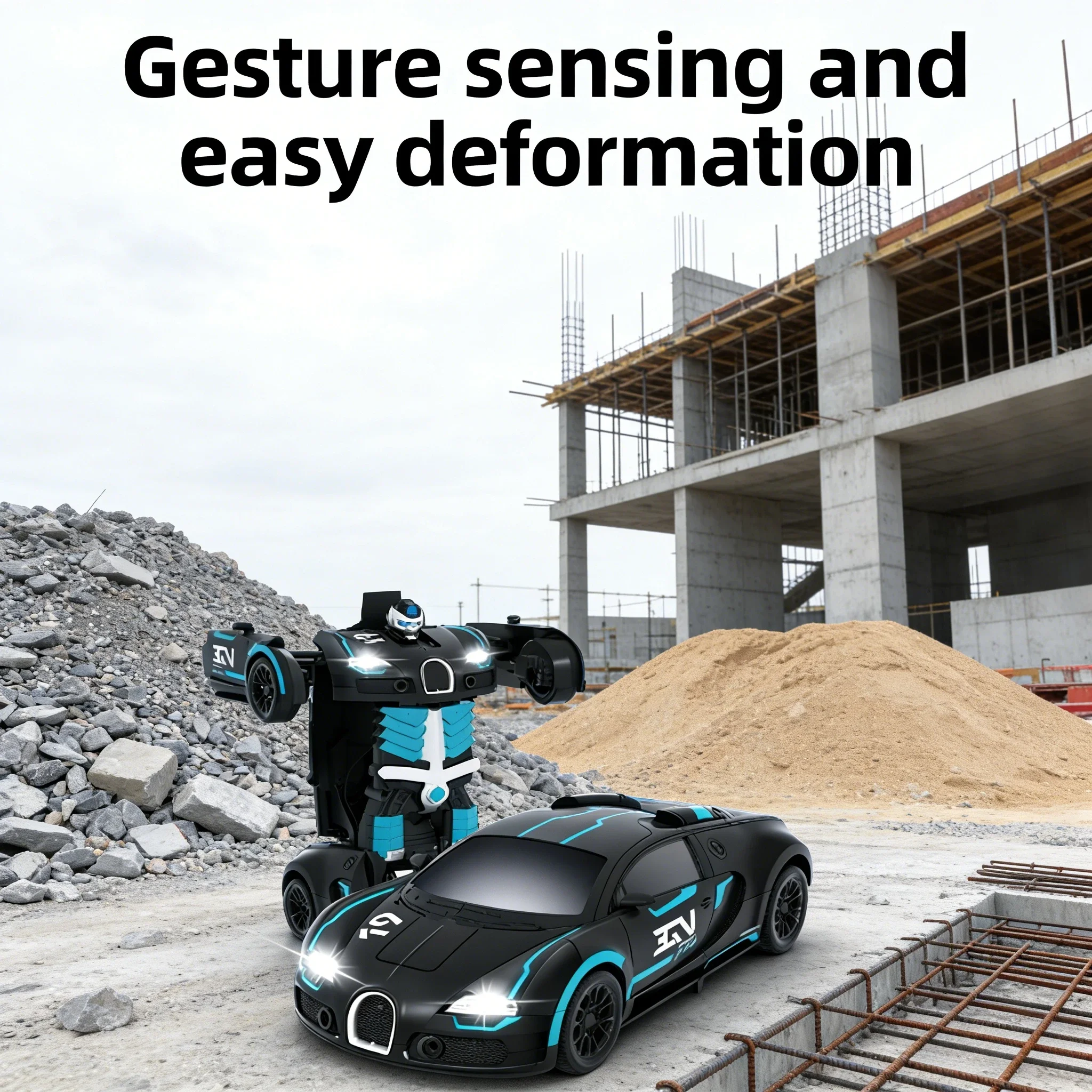 X-Bot Transform RC Racer – Robot Eléctrico Recargable |   Coche de juguete para niños (3-6/8 años, unisex)