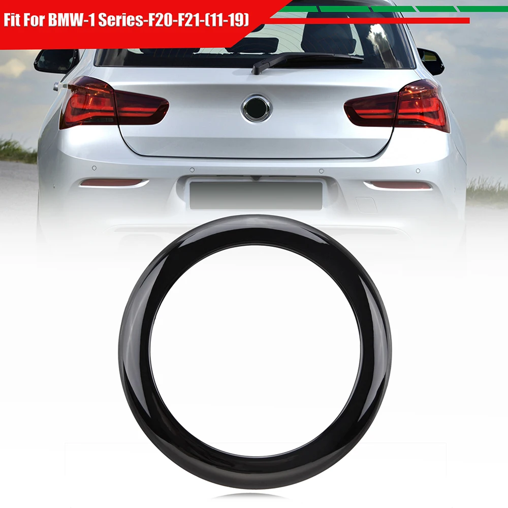 BMW 1 시리즈 F20 F21 2011-2019 자동차 액세서리용 자동차 리어 배지 링 ... - 1