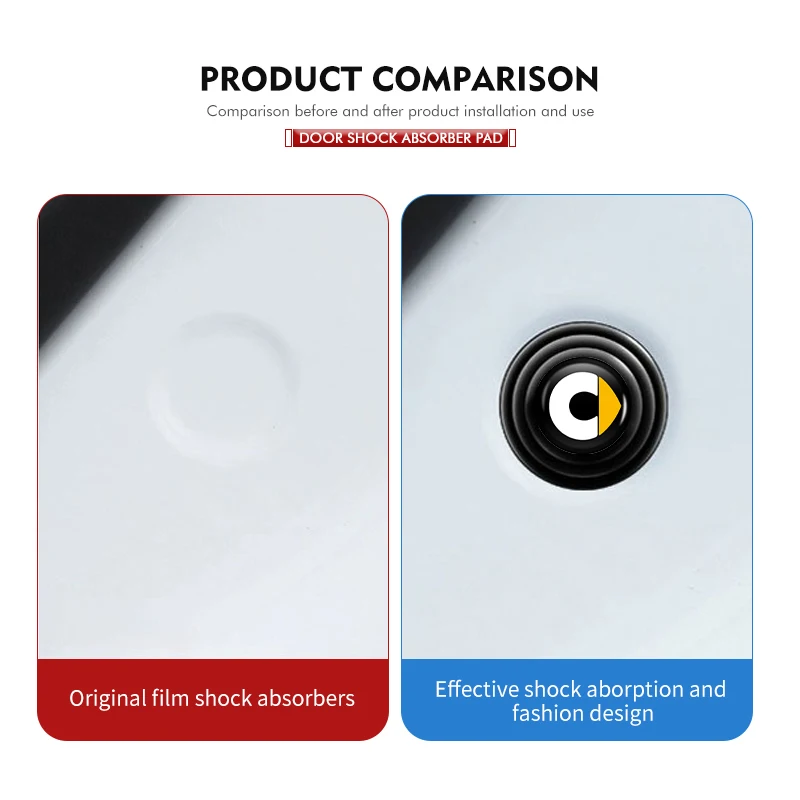 Car Door Shock Absorber Rubber Pads Anti Shock Silicone For Smart Fortwo 451 450 453 Forfour Cabrio Crossblade ROADSTER