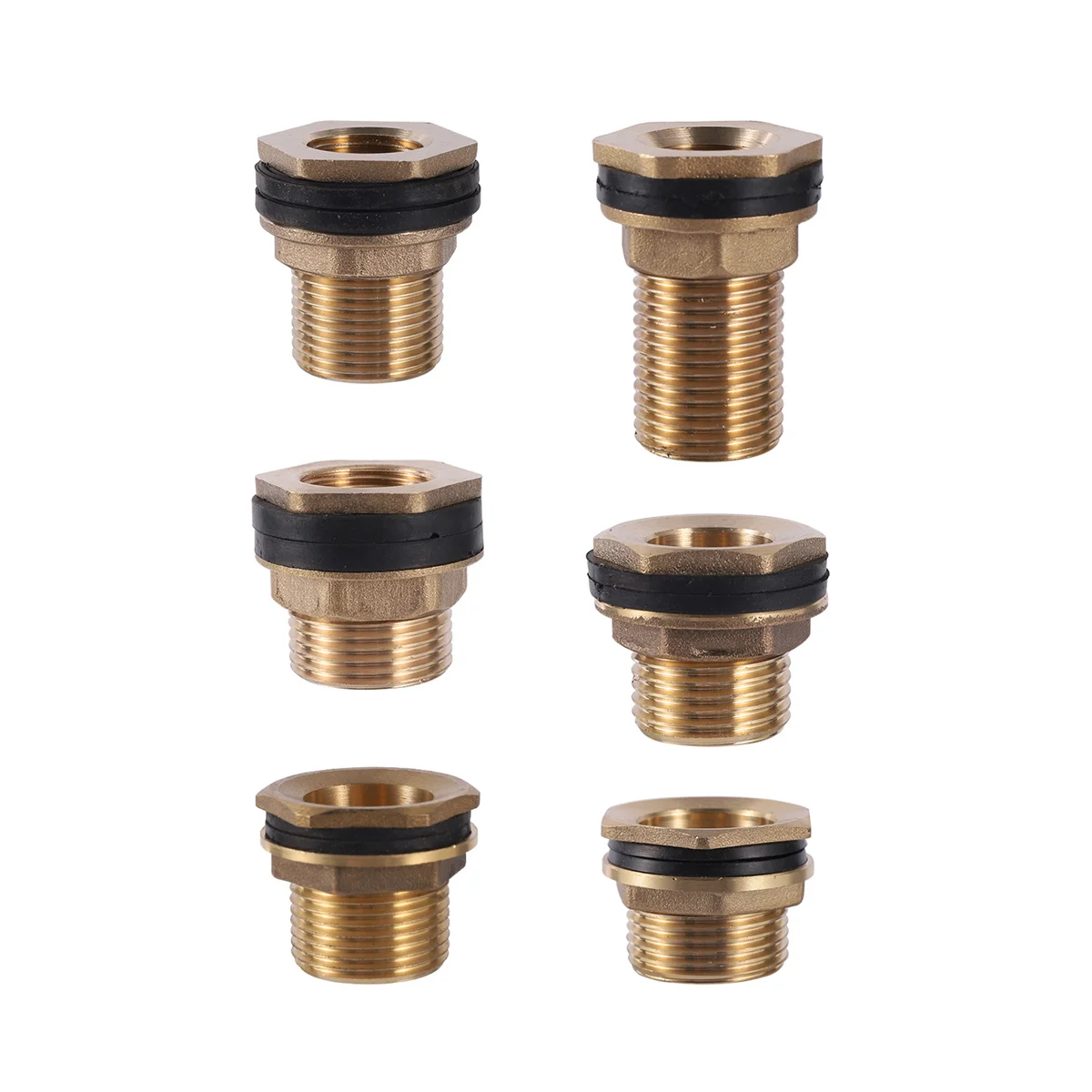 

1/2" 3/4" 1" Male Thread Brass Stainless Steel Water Tank Connector 3/8" 1/2" 3/4" Female Thread Garden Irrigation Pipe Adapter