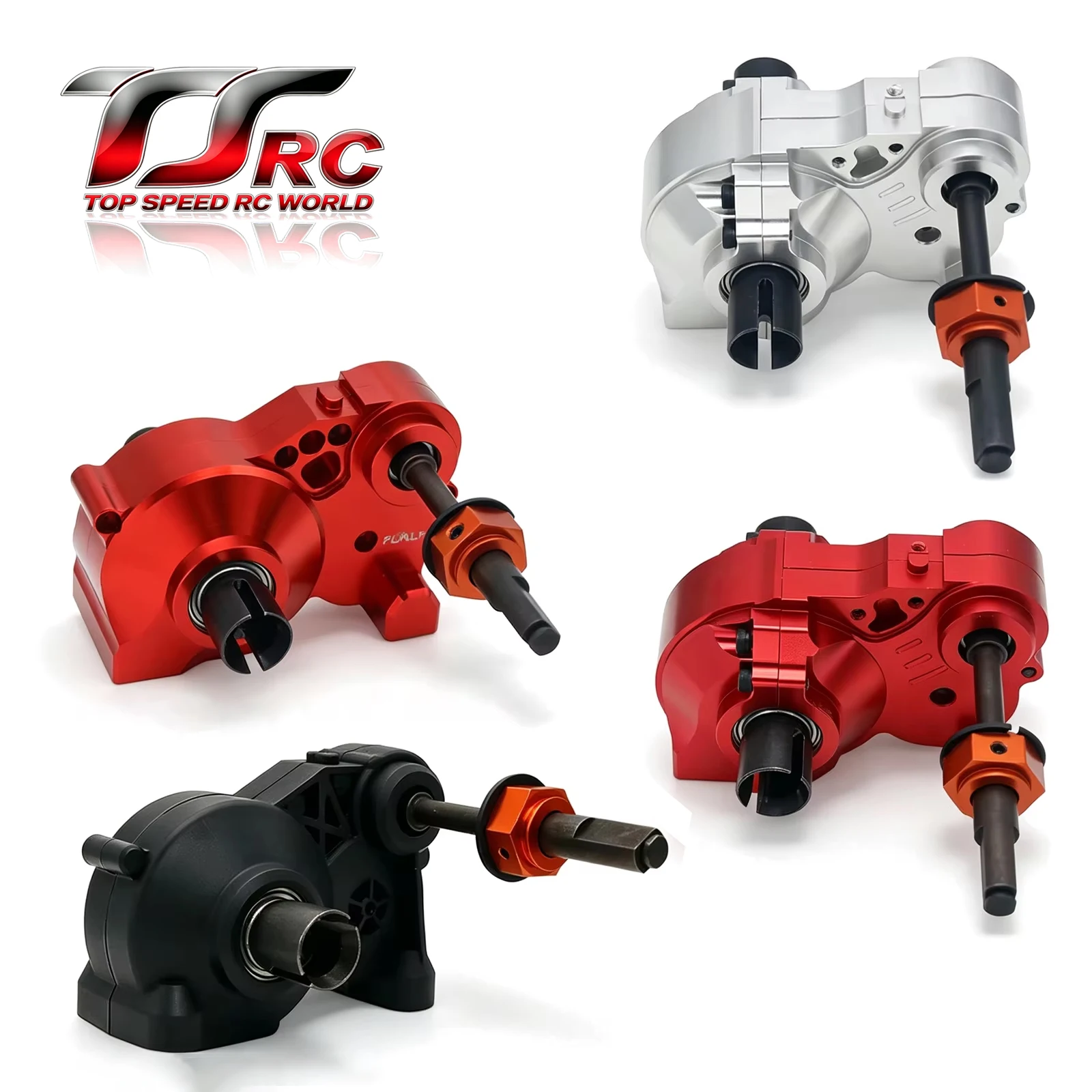 Metal Complete Differential Gearbox & Small Gear & Rubber Gasket or Case, for 1/5 HPI ROFUN ROVAN KM BAJA 5B 5T 5SC