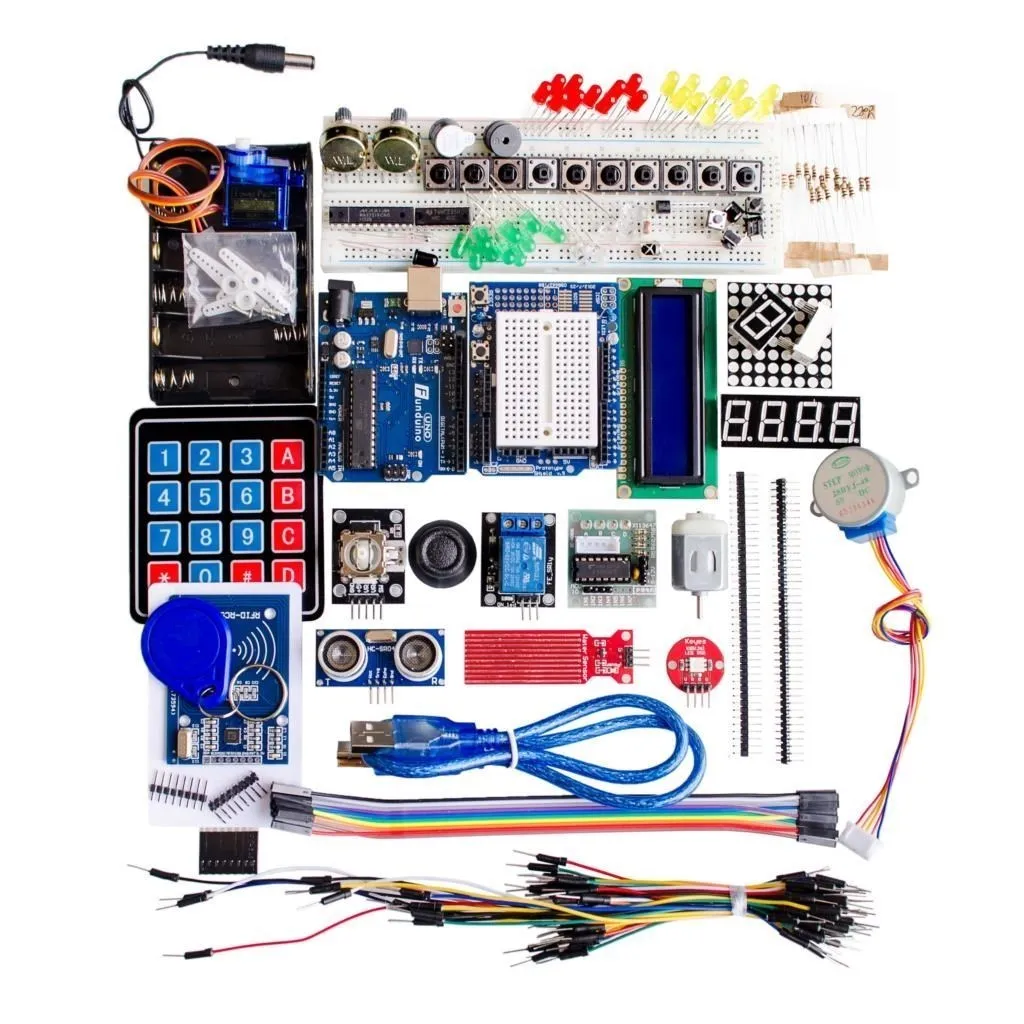 Starter Kit for Uno R3 - for Uno R3 Breadboard and holder Step Motor / Servo /1602 LCD / jumper Wire/ for UNO R3