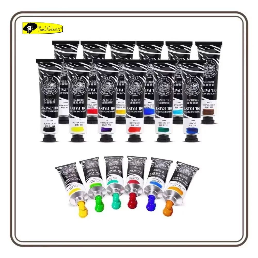 Paul Rubens Künstler-Ölfarbe, 18/20 lebendige Farben mit großer Lastfastness, 60 ml Ölfarben-Set für
