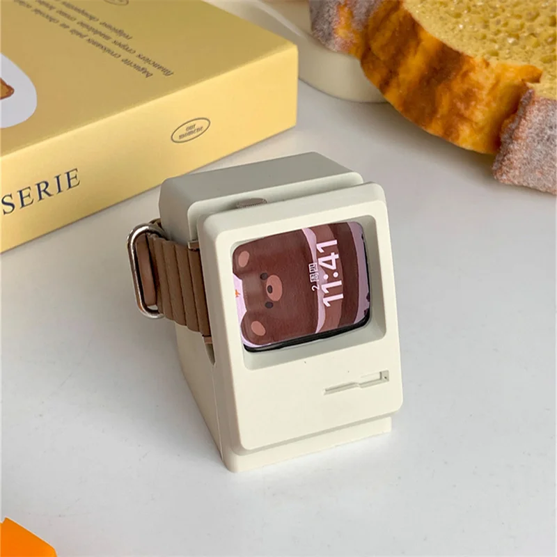 ผู้ถือวงเล็บซิลิโคน Charger สำหรับ Apple นาฬิกา Series 8 7 6 SE 5 4สำหรับ IWatch 45มม.44 42มม.41 40 49 38อุปกรณ์เสริม