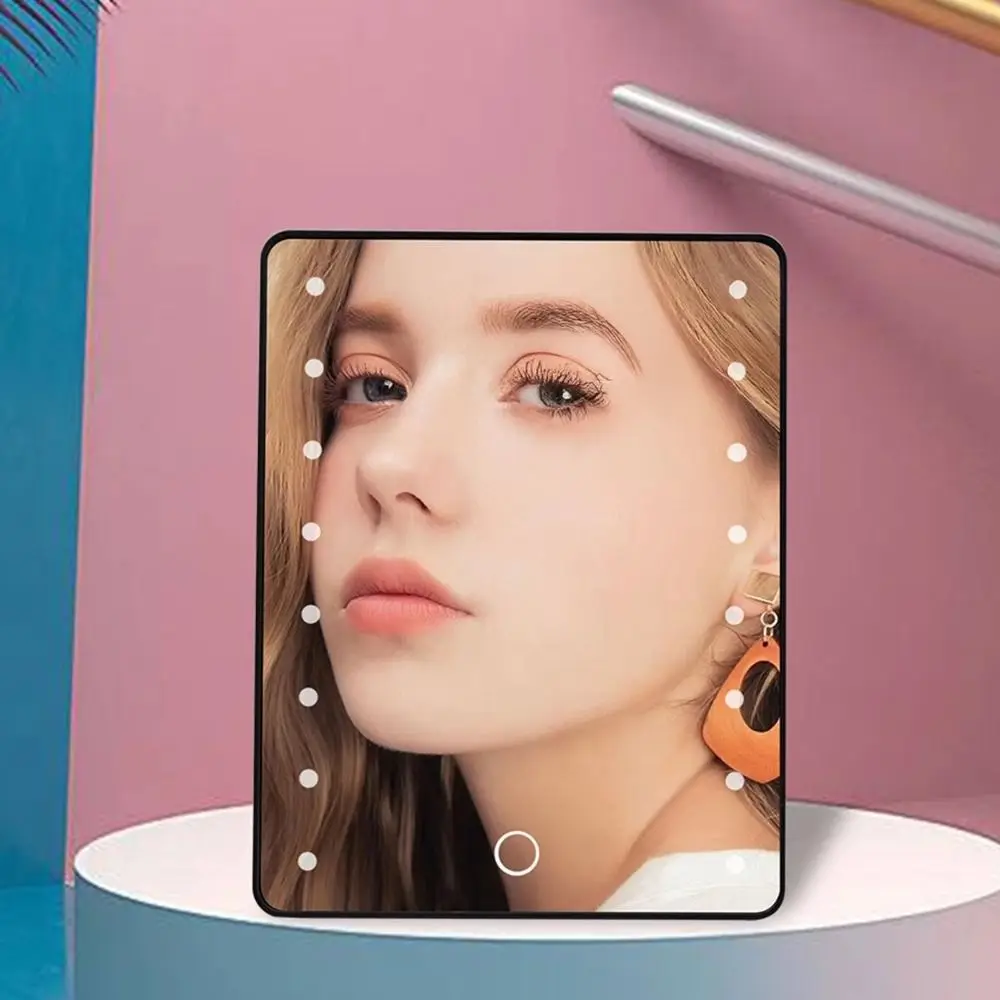 

Creative Touch Makeup Mirror Charging Dimmable Desktop Cosmetic Mirror HD with Stand Vanity Mirror Beauty Mirror