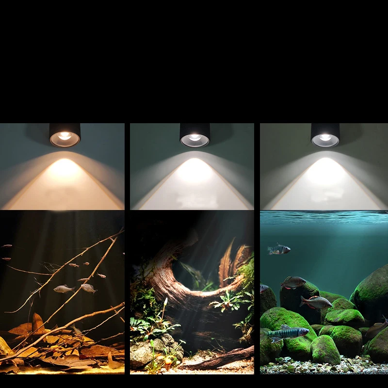 Week Aqua Aquarium Led Light Mini7pro-F Fish Tank Waterproof Lighting Lamp Plant Fishbowl Accessories Terrarium Supplies Aquatic