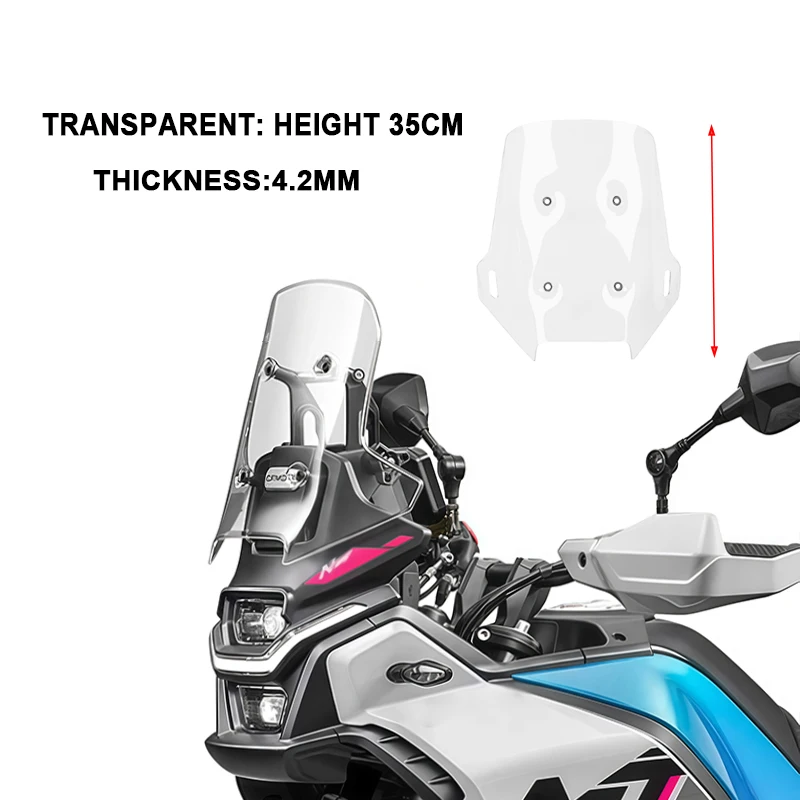 2026 Windschutzscheibe für CFMOTO 450MT, 450 MT Zubehör, Motorrad-Frontscheibe für CF450MT MT 450, Windschutzscheiben-Teile 2024 2025