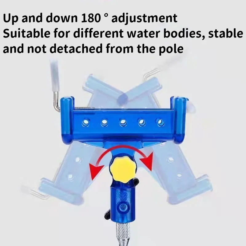 1pc Fishing Rod Ground Insertion Bracket with Rod Drop Lock and Rod Lift Unlock Available The Frame Head Is Deta