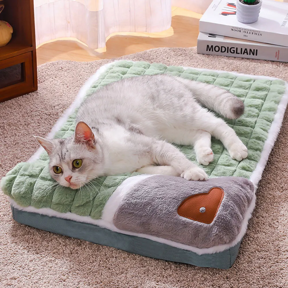 Cat Bed Winter Warm Thickened Multi-Functional Pet Sofa Cozy Living Room Retreat