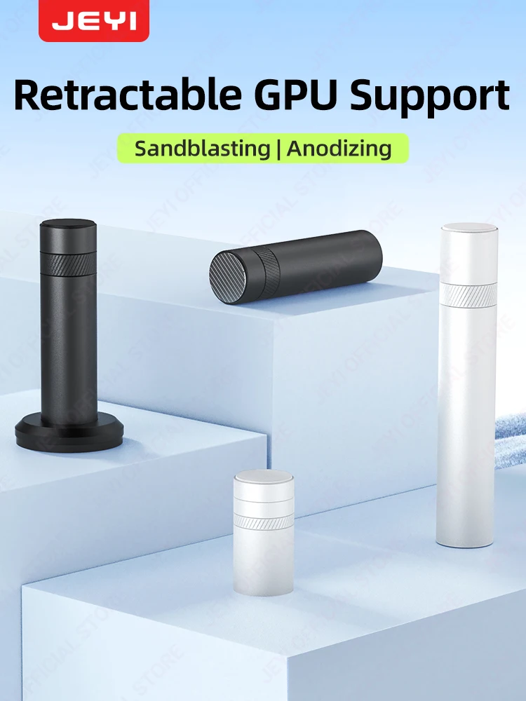 JEYI Support de GPU robuste Support Anti-affaissement pour ordinateur de bureau, attelle de carte graphique réglable, compatibilité universelle du boîtier