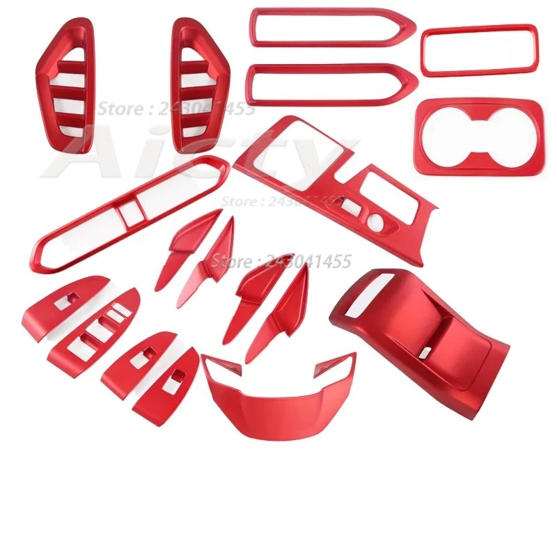 

For Changan UNIT UNI-T 2021 2022 2023 2024 RED Window Switch Panel Inner Side AC Outlet Cover Gear Shift Panel Trim Accessories