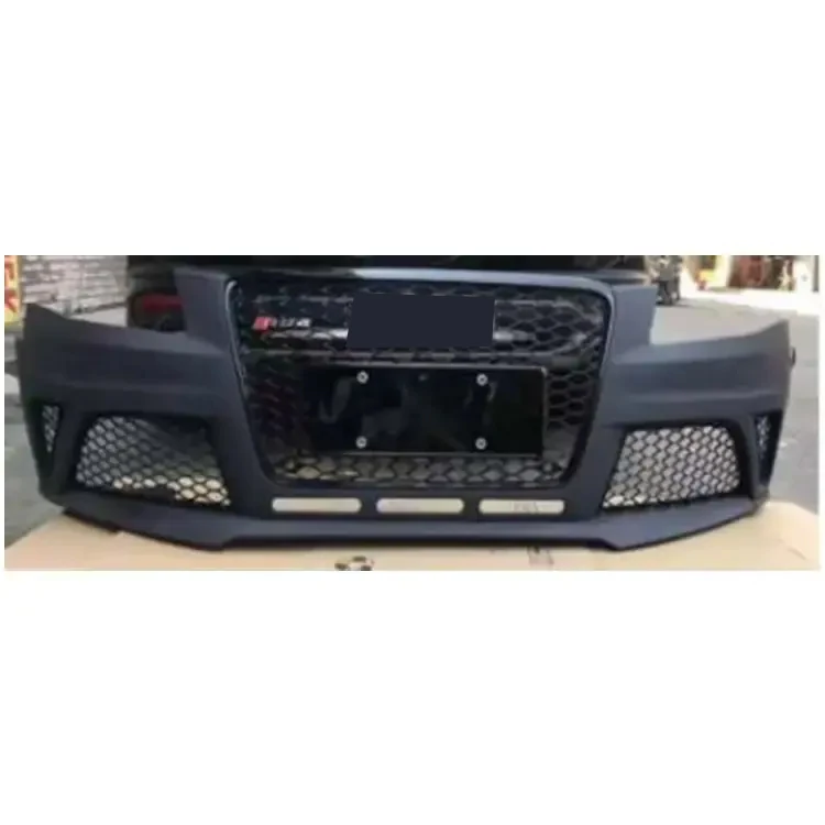 New Upgrade Auto Parts A4 Refit to RS4 B8 Body Kit Front Bumper with Grille for audis A4 2008-2012