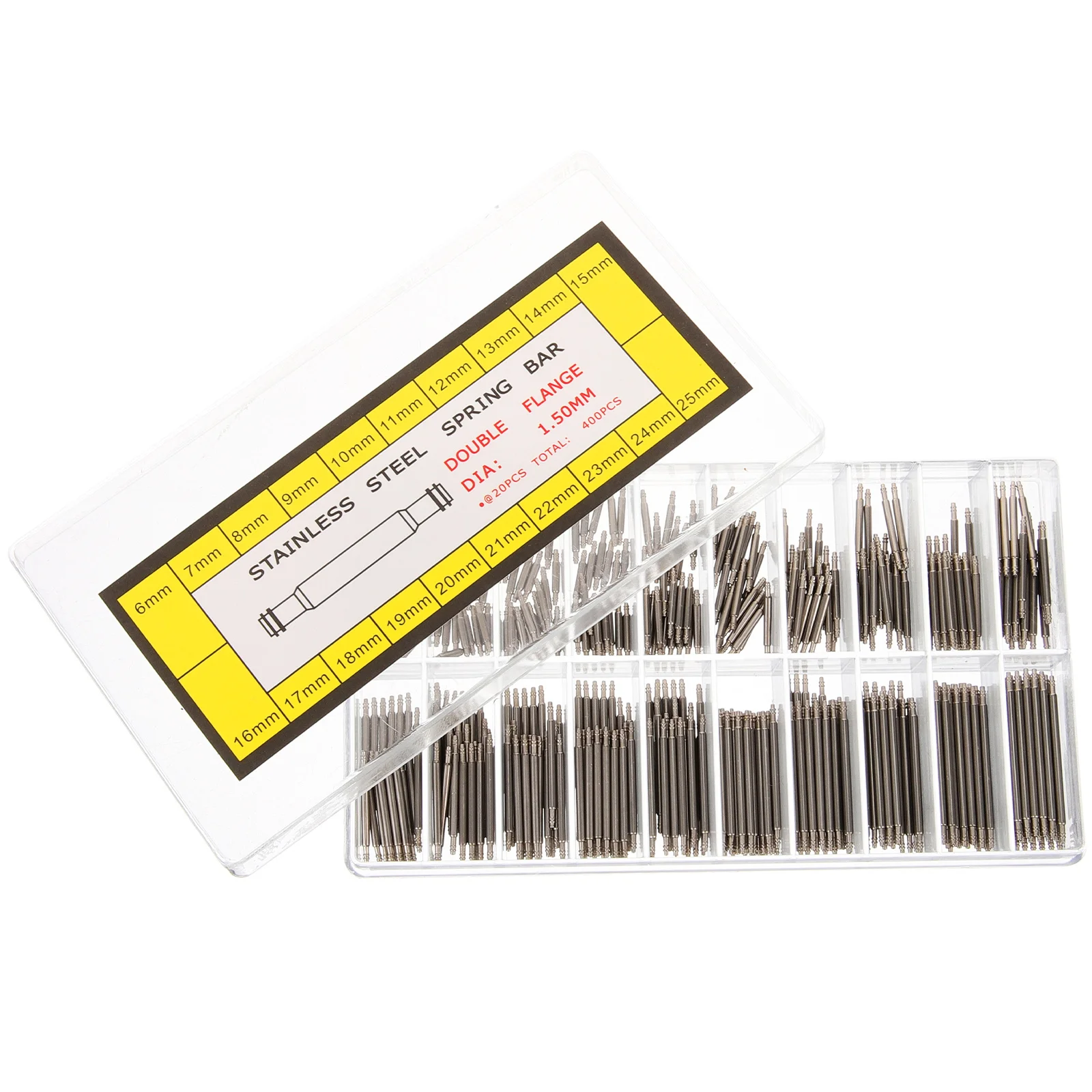 1Set Watch Bracelet Pin Sturdy Metal Spring Bar Tool Compatible Accessories Supply Repairing Watch Pins Spring Bar Tool