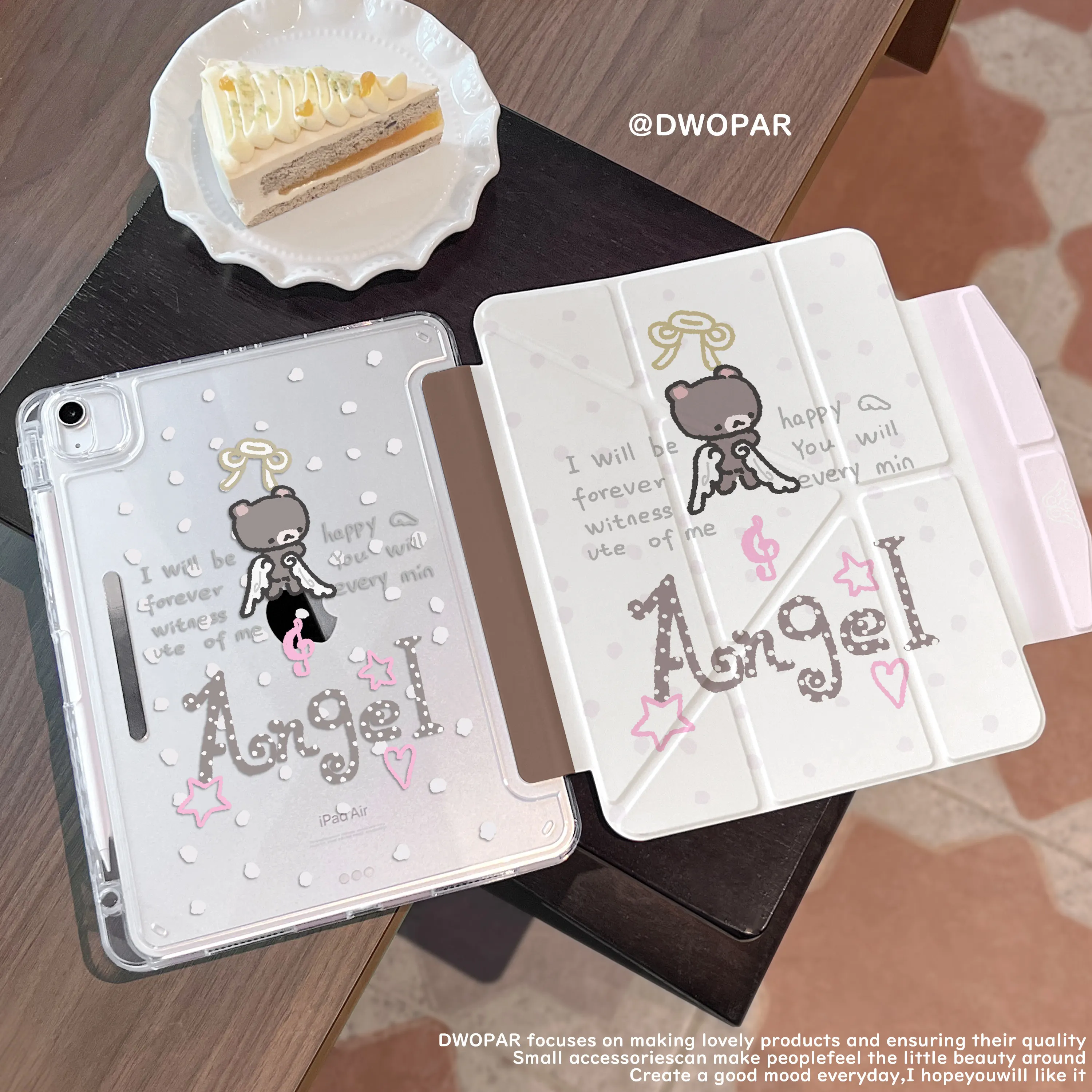 Star Dessert Cartoon 3Y fold Tablet Case for iPad 11 Cover Air8/7/6 New iPad 101113 inch Pro Air56 10/11th Magnetic Buckle Case