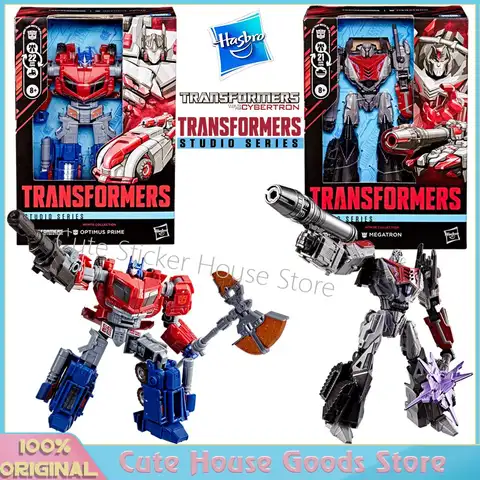 Hasbro – série Studio originale, transformers de classe Voyager, série Studio War pour figurines Cybertron Megatron Optimus Prime, en Stock