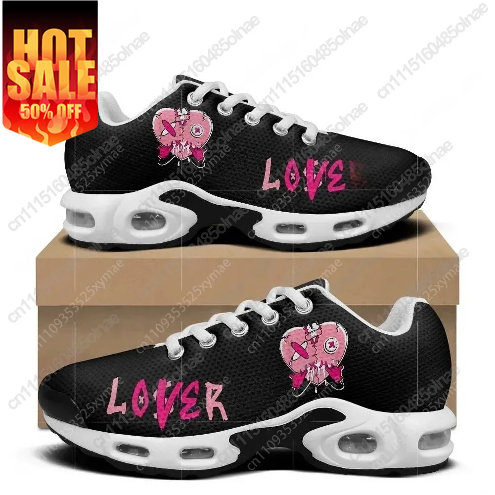 Loser Lover Pink Drip Heart Air Cushion Sneakers Mens Womens Teenager Sports Shoes High Quality Custom Made Mesh Sneaker