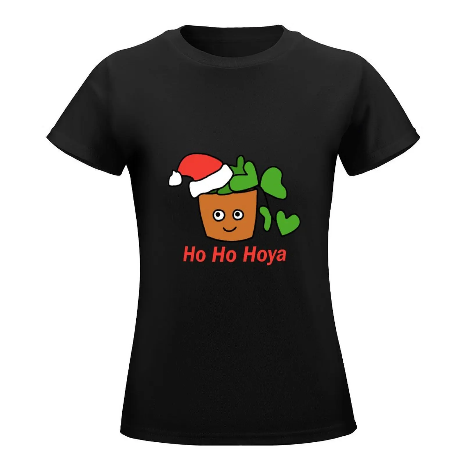 Ho Ho Hoya plant design T-Shirt funnys animal print shirt for girls hippie clothes Women tops