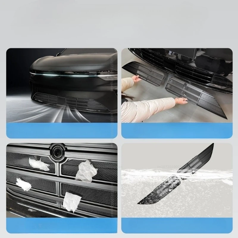 Für ZEEKR 7X 2026 Frontgrill Insektenschutzgitter Anti-Fliegende Insekten Langlebiges Wasserdichtes Außenzubehör für Autos – Detail 4
