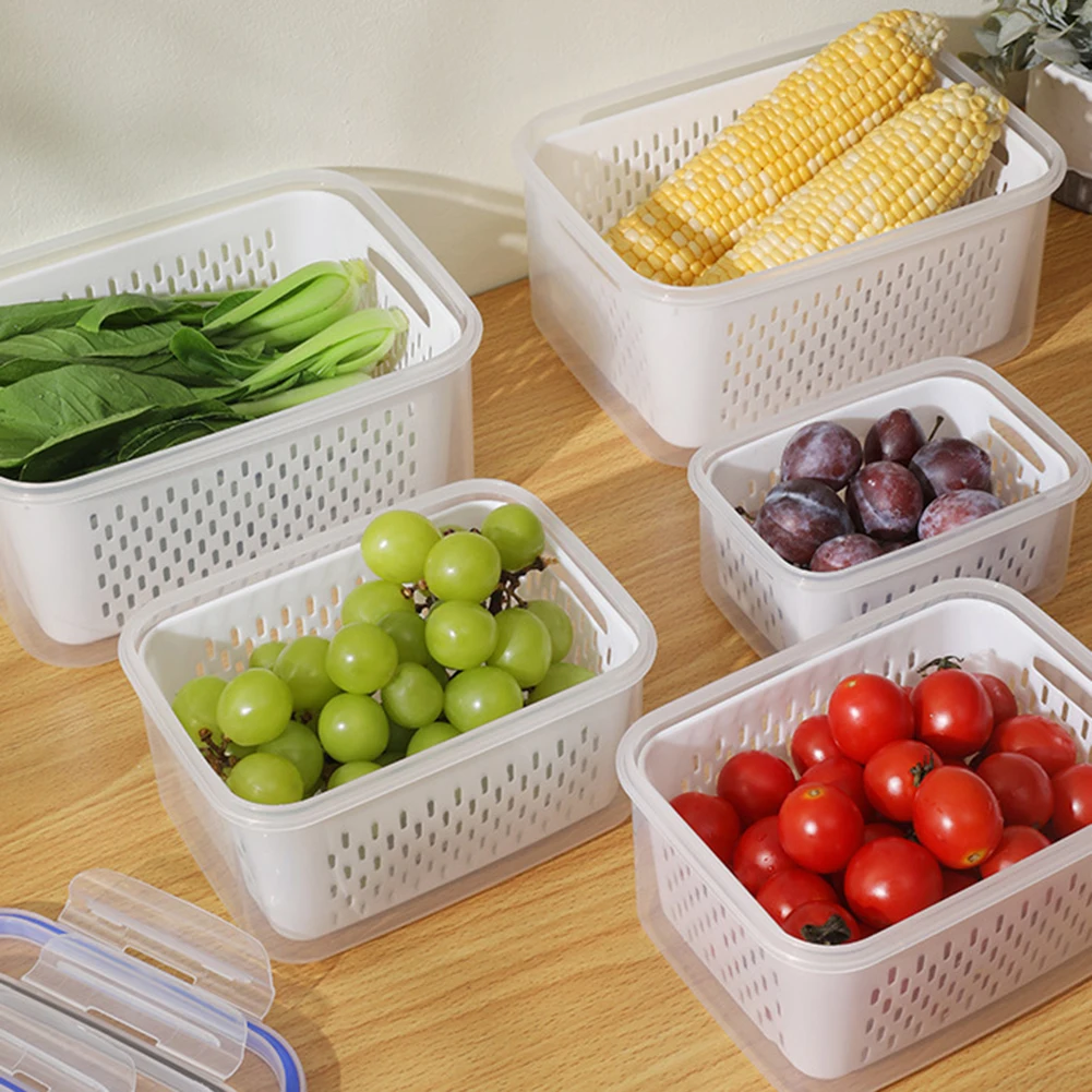 Produce Storage Containers For Fridges Space-Saving Health Meal Preps Routine