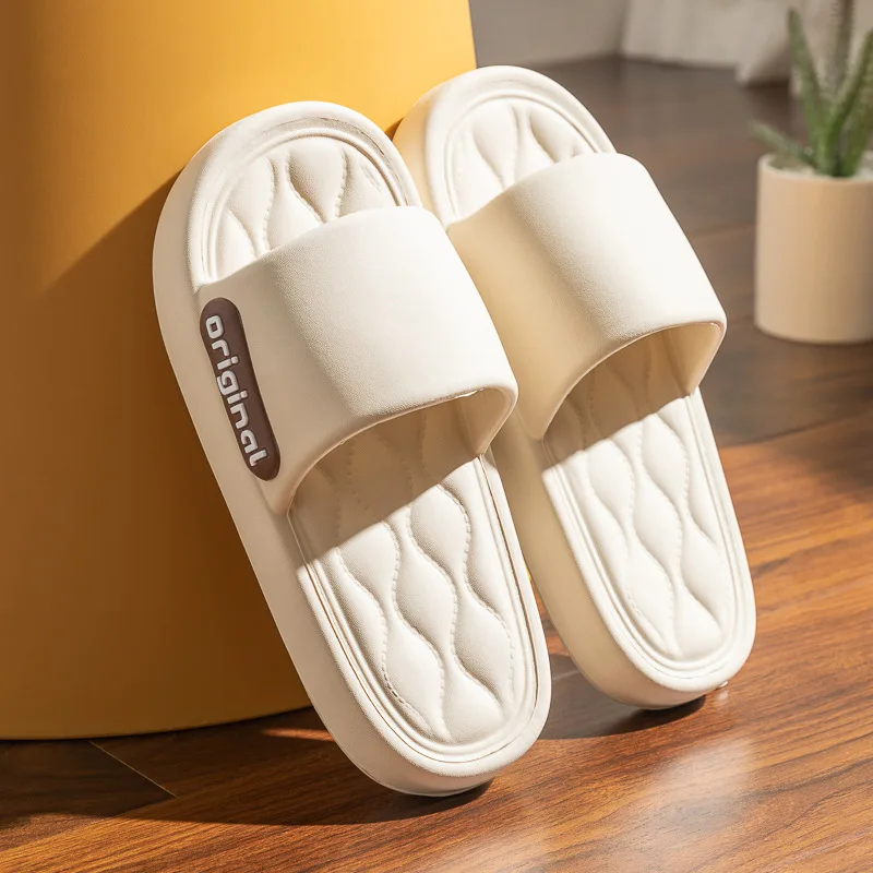 2024 Lightweight Slippers Platform Women Men Super Soft Non Slip Beach Flip Flops  Comfort Couples Indoor Slides Shower Shoes