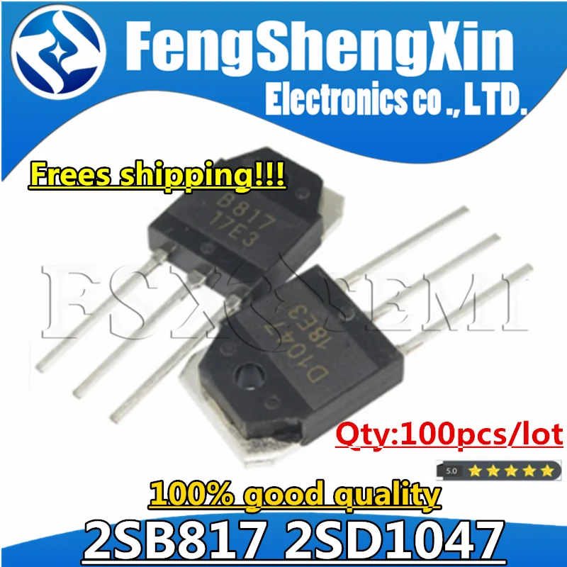 100pcs/lot New 2SD1047 D1047 2SB817 B817 POWER TRANSISTORS TO-247