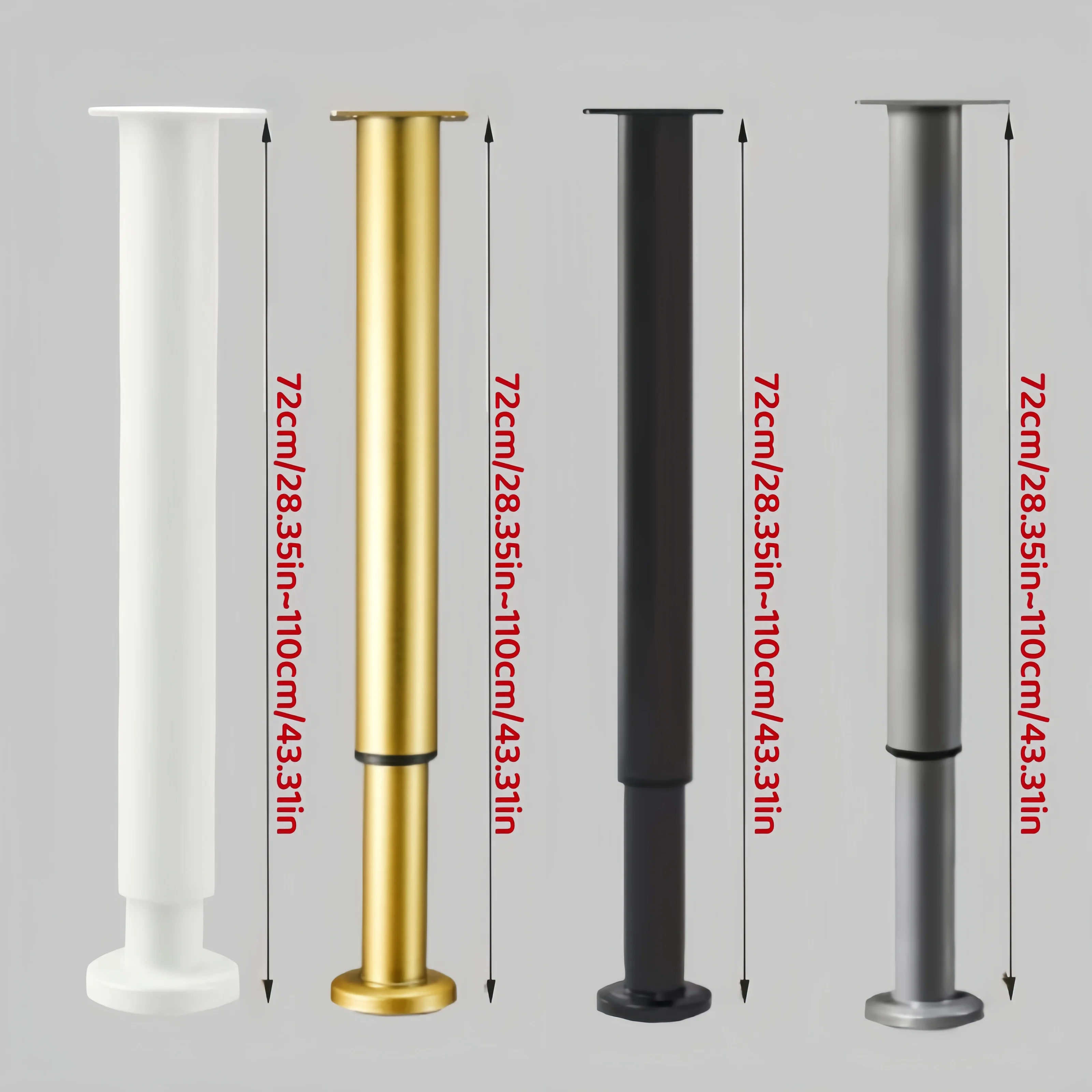 2PCS can increase the height of furniture  extendable table legs support table legs, suitable for sofas cabinets and table sofa
