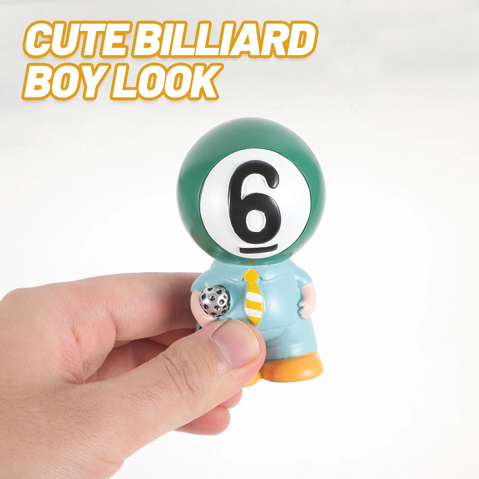 

Creative Billiard Ornament Resin Desktop Decor Simulation Ball Shape Home Party Decoration Craft Office Room Decorative Statue