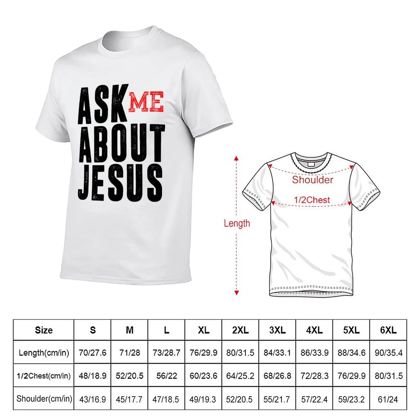 Ask me about Jesus T-Shirt rapper graphic tees aesthetic clothes tshirts for men