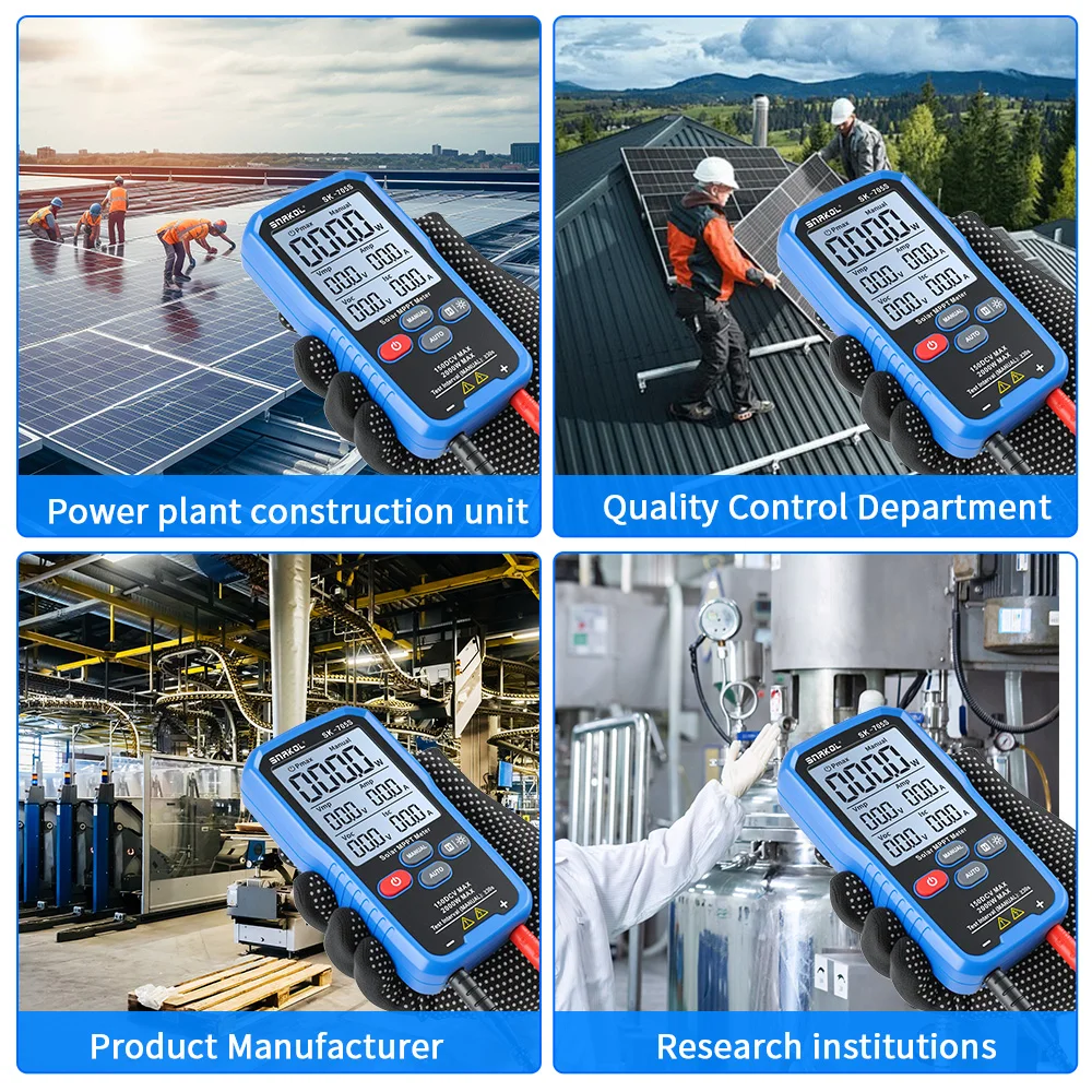SNAKOL Solar MPPT Tester 1000W/2000W/2200W PV Panel Multimeter 80V/150V VOC ISC Power Meter for Home Outdoor Photovoltaic System view 6