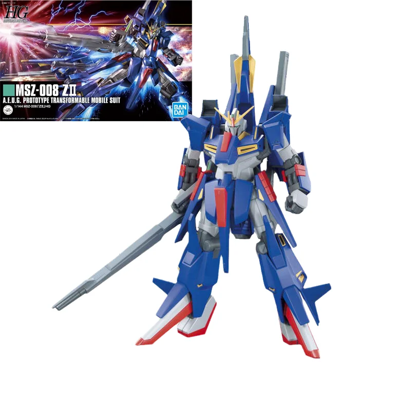 

Original Genuine Gundam Assembled Model Kit HGUC 1/144 MSZ-008 ZⅡ Gunpla Action Anime Figure Toys Gift Mobile Suit For Children