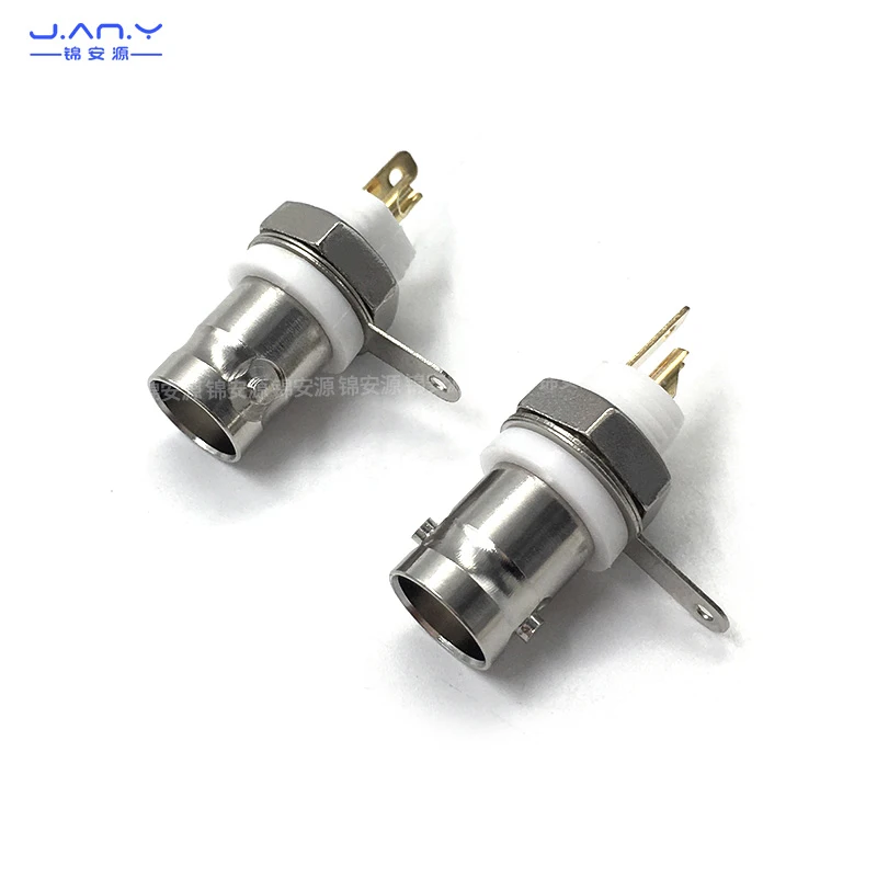 1 piece BNC female base welding wire type high temperature resistant bnc-ky panel connector Q9 female coaxial video socket