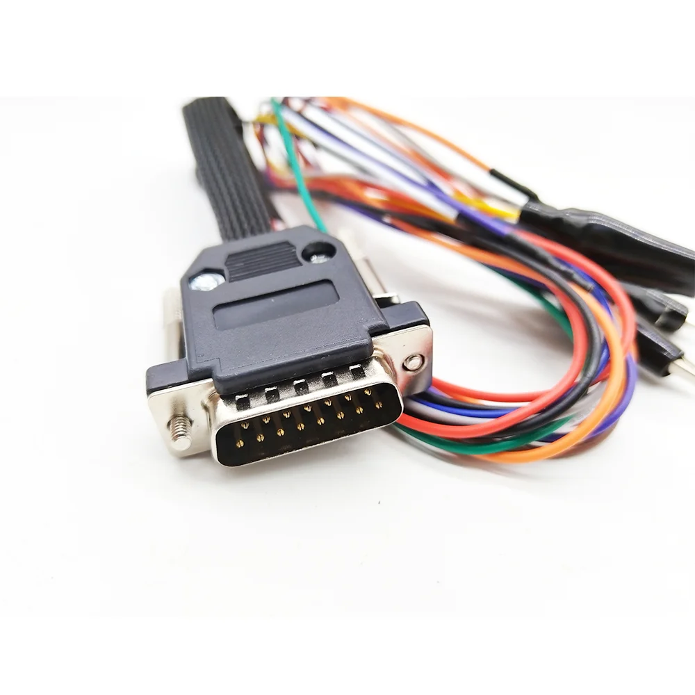 14Pc Bench Cable DB15 MED17-EDC17 Adapter OBD2 Diagnostic Cable for KTAG/KESS Powerbox/K-TAG Flash ECU Programming